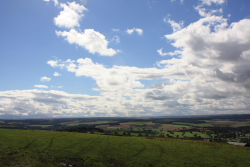 Towards the Cheviot Hills from Hedley-on-the-Hill, Northumberland